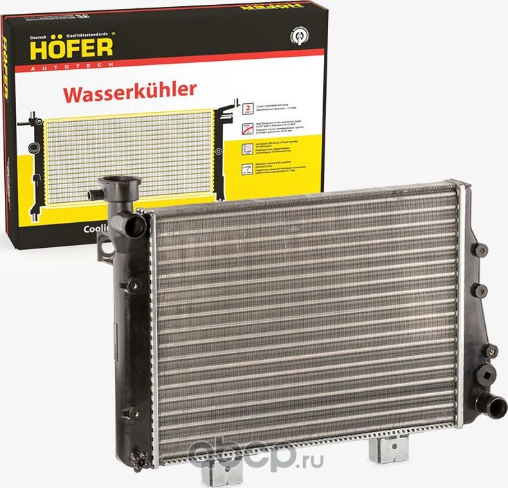 HF708.411 РАДИАТОР ДВИГАТЕЛЯ LADA 21073 С ИНЖЕКТОРНЫМ ДВИГАТЕЛЕМ HOEFER (Hofer). Артикул HF708411