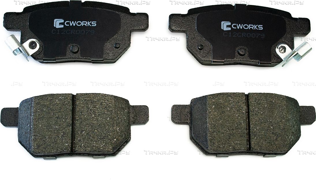 Тормозные колодки Cworks задние для Great Wall Florid 2008-2013. Артикул C12CR0079
