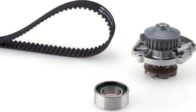 Помпа (водяной насос) с комплектом ремня ГРМ Gates PowerGrip® для Fiat Albea 1998-2012. Артикул KP15545XS