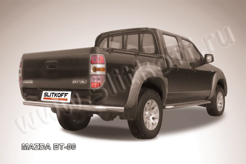 Защита Slitkoff заднего бампера d76 для Mazda BT-50 I 2006-2011. Артикул MZB014