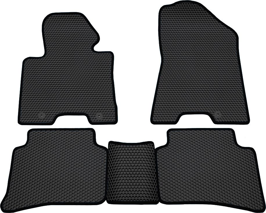 Коврики Rezkon EVA Соты для салона Hyundai Tucson III 2015-2018 Черный кант. Артикул 9120060201