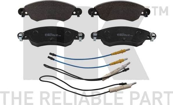 Тормозные колодки NK передние для Citroen C5 I 2001-2008. Артикул 221943
