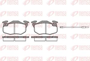 Тормозные колодки Remsa передние для Citroen Saxo 1996-2003. Артикул 0192.12