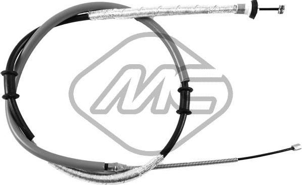 Трос ручника (тросик ручного тормоза) Metalcaucho правый для Fiat Doblo I 2001-2015. Артикул 81361