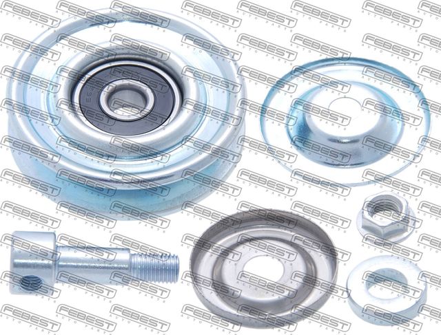 Натяжной ролик (натяжитель) приводного поликлинового ремня Febest. Артикул 0287-P12