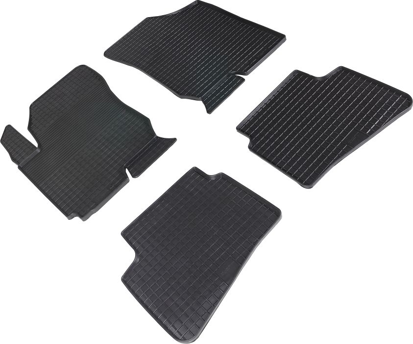 Коврики резиновые Seintex с узором сетка для салона Kia Ceed I 2007-2011. Артикул 00451