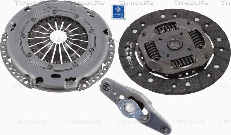 Сцепление (комплект) SACHS для Skoda Kamiq I 2019-2026. Артикул 3000 950 109
