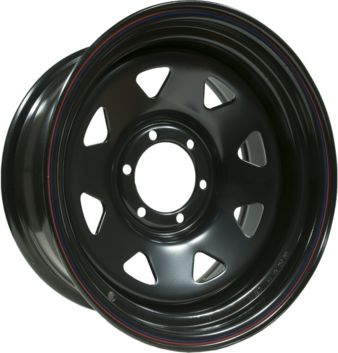 Колёсный диск OFF-ROAD Wheels стальной черный 6x139,7 8xR17 d110 ET-25 для Fiat Fullback 2016-2026. Артикул 1780-63910BL-25