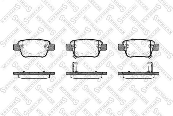 Тормозные колодки Stellox. Артикул 1058 002-SX
