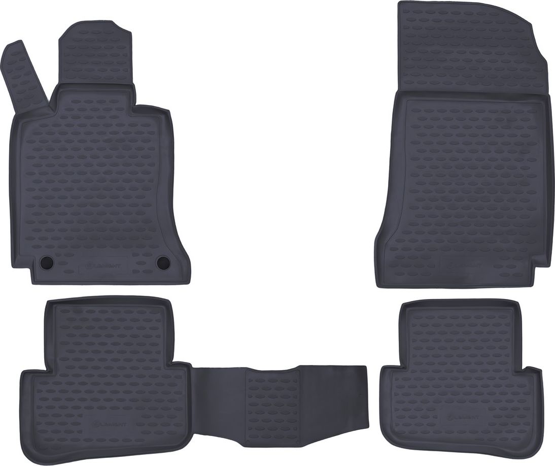 Коврики Element для салона Mercedes-Benz С-Класс W204 2007-2013 СЕРЫЕ. Артикул NLC.34.27.211k