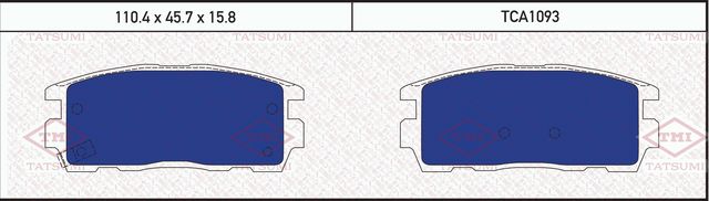 Колодки тормозные OPEL ANTARA 06- задн. (Tatsumi). Артикул TCA1093