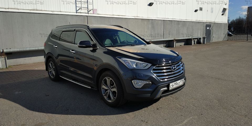 Дефлекторы Cobra Tuning для окон Hyundai Grand Santa Fe I 2013-2018. Артикул H24313