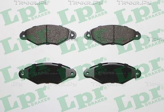 Тормозные колодки LPR передние для Renault Kangoo I 1997-2009. Артикул 05P662