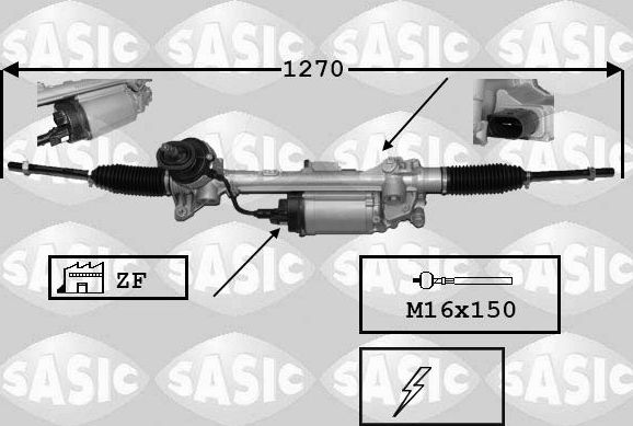 Рулевая рейка Sasic для Audi S3 II (8P) 2006-2013. Артикул 7176043