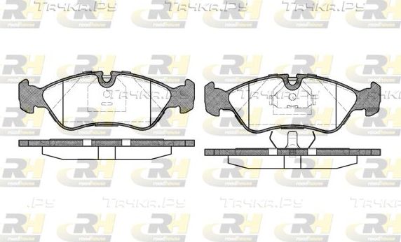 Тормозные колодки RoadHouse передние для Opel Ascona C 1987-1988. Артикул 2286.30