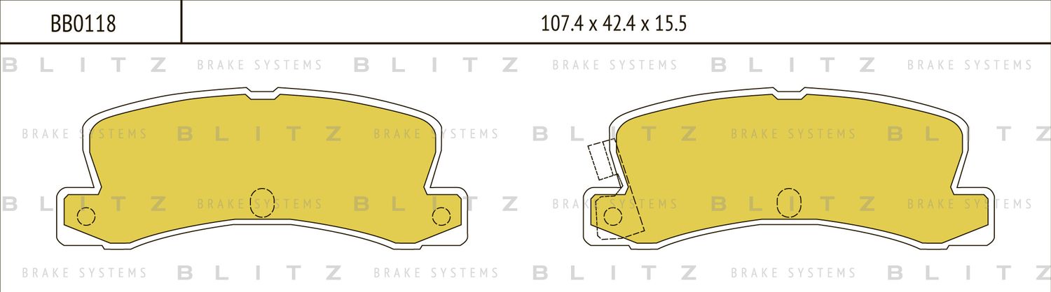 Колодки тормозные TOYOTA COROLLA 00- задн. (Blitz) Blitz. Артикул BB0118