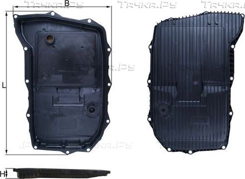 Масляный поддон картера АКПП Mahle для Volkswagen Touareg III 2017-2026. Артикул HX 255