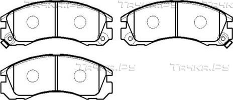 Тормозные колодки HSB передние для Mitsubishi L200 III 1996-2007. Артикул HP5229