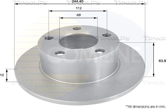 Тормозной диск Comline COATED. Артикул ADC1427