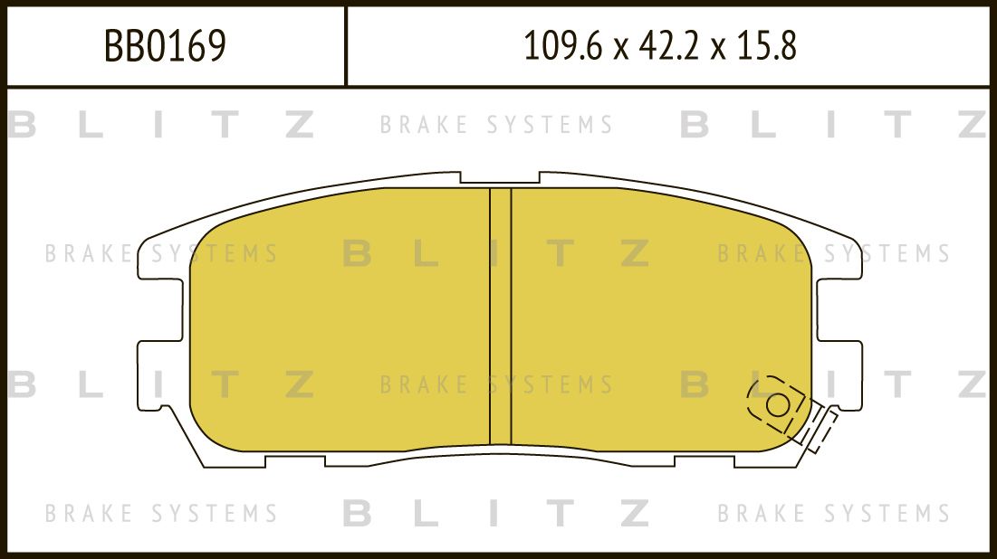Колодки тормозные GREAT WALL HOVER H3/H5 02- задн. (Blitz). Артикул BB0169