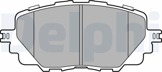 Тормозные колодки Delphi (Low-Metallic) передние для Mazda MX-5 IV (ND) 2015-2026. Артикул LP3284