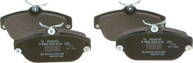 Тормозные колодки Bosch (Low-Metallic) передние для Volvo 960 I 1990-1996. Артикул 0 986 424 016