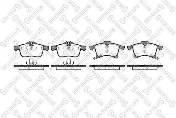 Тормозные колодки Stellox. Артикул 1047 002-SX