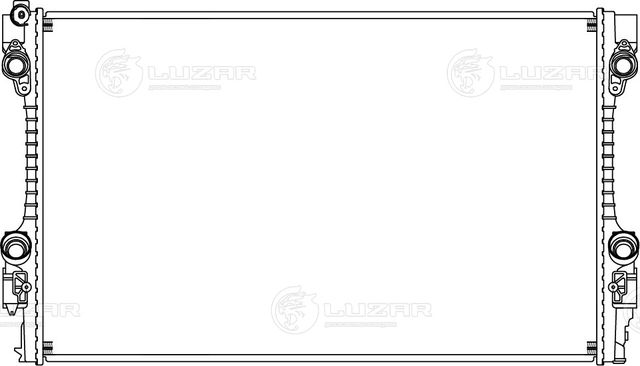 Радиатор охлаждения двигателя Luzar. Артикул LRc 1825