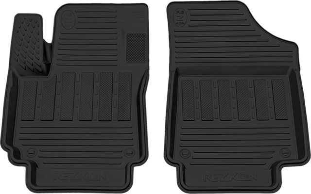 Коврики Rezkon резиновые передние для салона Hyundai Creta I 2016-2021. Артикул 1520065100