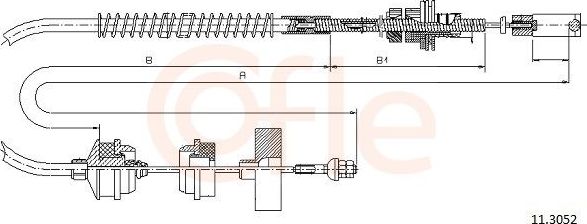 Трос сцепления Cofle для Peugeot 605 1989-1999. Артикул 92.11.3052