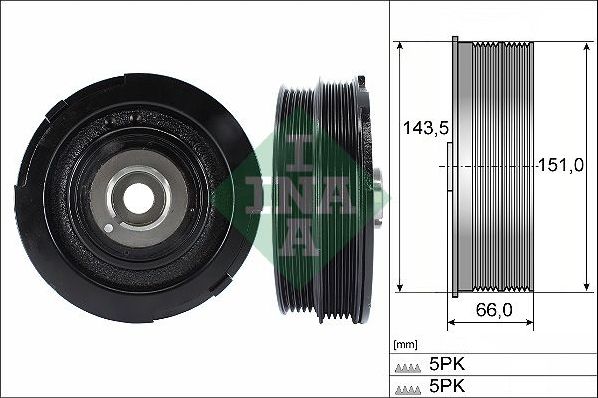 Шкив коленвала Ina. Артикул 544 0069 10