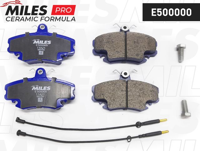 Тормозные колодки Miles (Керамика). Артикул E500000