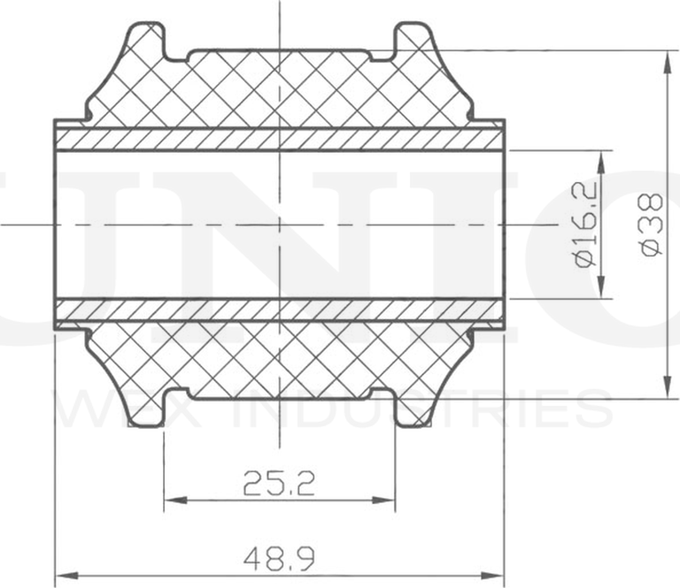 Сайлентблок реактивной тяги (Unio). Артикул RMP-20322