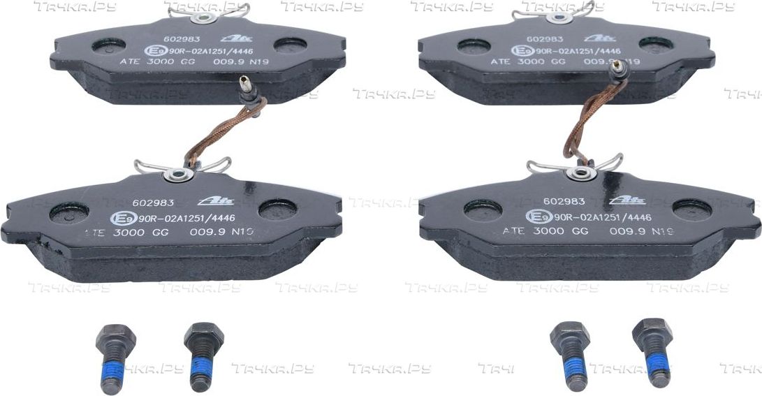 Тормозные колодки ATE передние для Renault Laguna I 1993-2001. Артикул 13.0460-2983.2