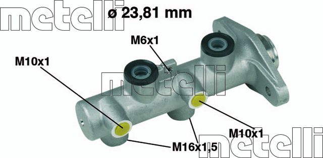 Тормозной цилиндр главный Metelli для Hyundai Matrix I 2001-2010. Артикул 05-0349