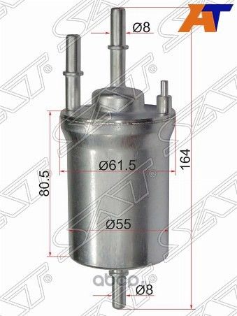 Фильтр топливный AUDI A1 10-SKODA OCTAVIA 04-VOL (SAT). Артикул ST1K0201051K