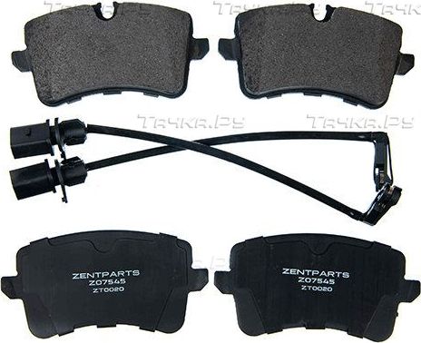 Тормозные колодки Zentparts. Артикул Z07545