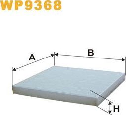 Салонный фильтр WIX Filters. Артикул WP9368