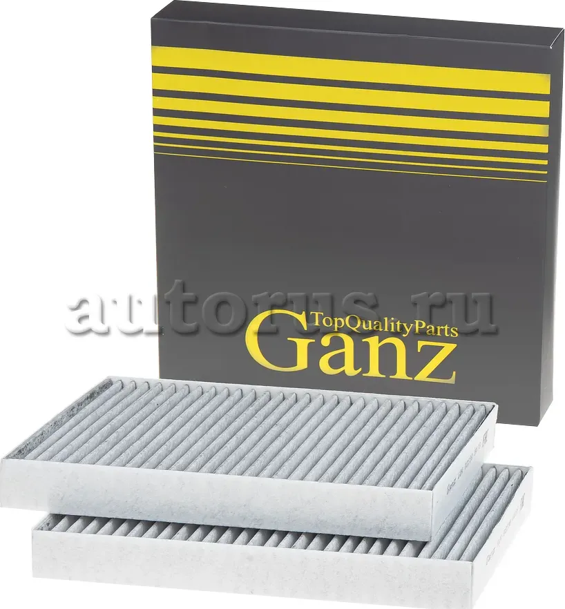 Фильтр салонный угольный 2шт (Ganz). Артикул GIR03230