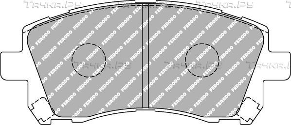 Тормозные колодки FERODO RACING DS PERFORMANCE для Subaru Impreza II 2000-2009. Артикул FDS1327