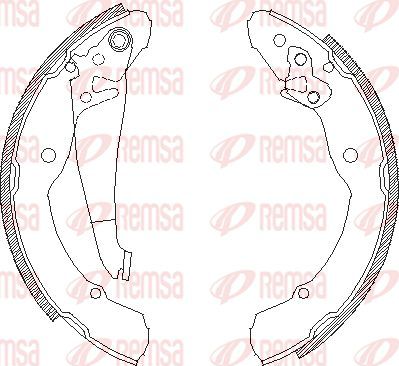 Тормозные колодки Remsa задние для SEAT Inca I 1995-2003. Артикул 4082.00