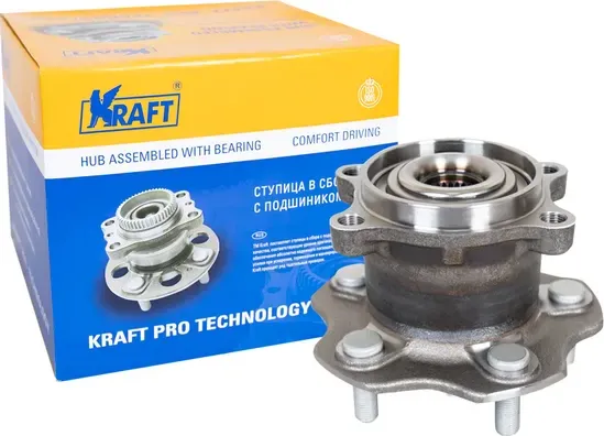 Ступица с подшипником NISSAN JUKE/QASHQAI/X-TRAIL 07- задн.лев/прав. (Kraft) Kraft. Артикул KT100641