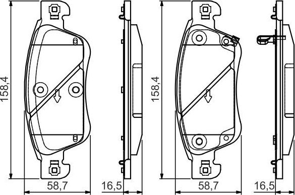 Тормозные колодки Bosch. Артикул 0 986 495 134