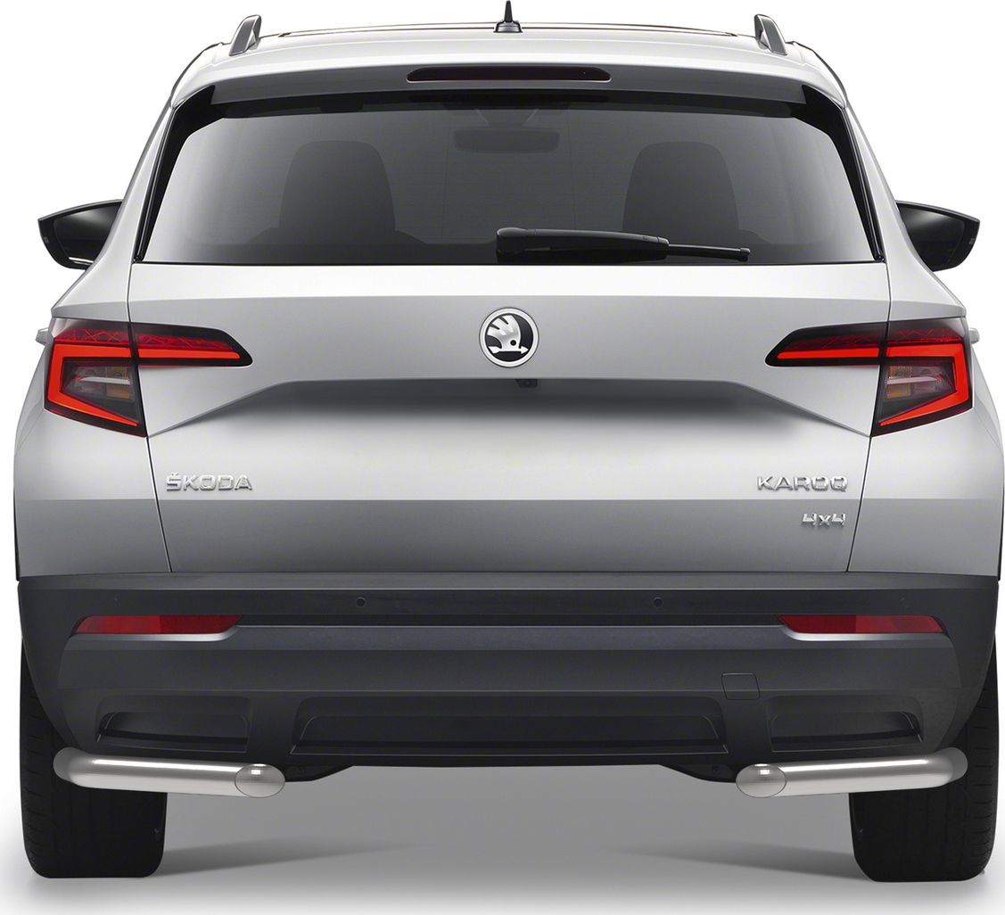 Защита Rival заднего бампера d57 уголки для Skoda Karoq 2020-2026. Артикул R.5102.004