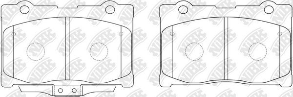 Тормозные колодки NiBK. Артикул PN8801