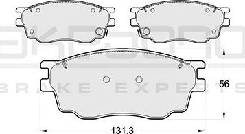 Тормозные колодки Akebono Standard. Артикул AN-680WK