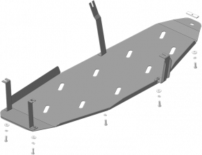 Защита Мотодор усиленная для топливного бака Mitsubishi Pajero IV 4WD 2006-2025. Артикул 11340