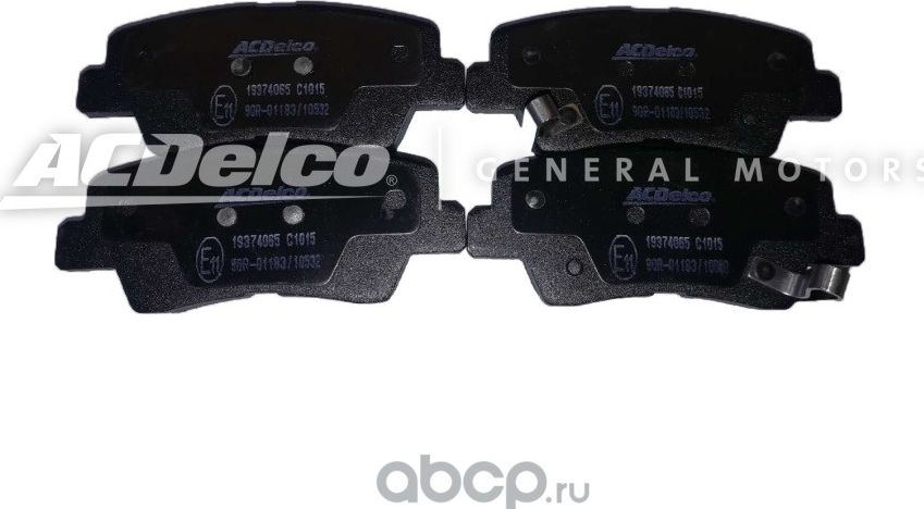 Тормозные колодки ACDelco. Артикул 19374065