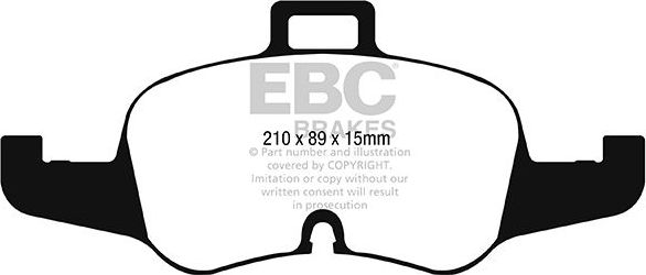 Тормозные колодки EBC Brakes передние для Audi TT III (8S) 2014-2026. Артикул DP42256R
