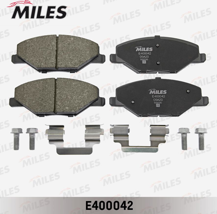 Тормозные колодки Miles (Low-Metallic). Артикул E400042
